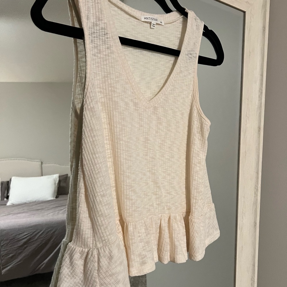 Cream Tank Top